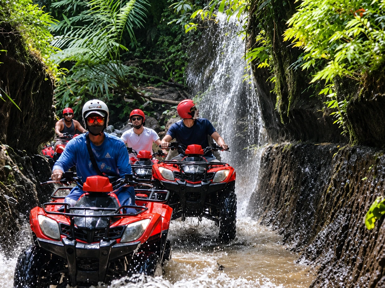 Waterfall trek for ATV Ubud Adventure