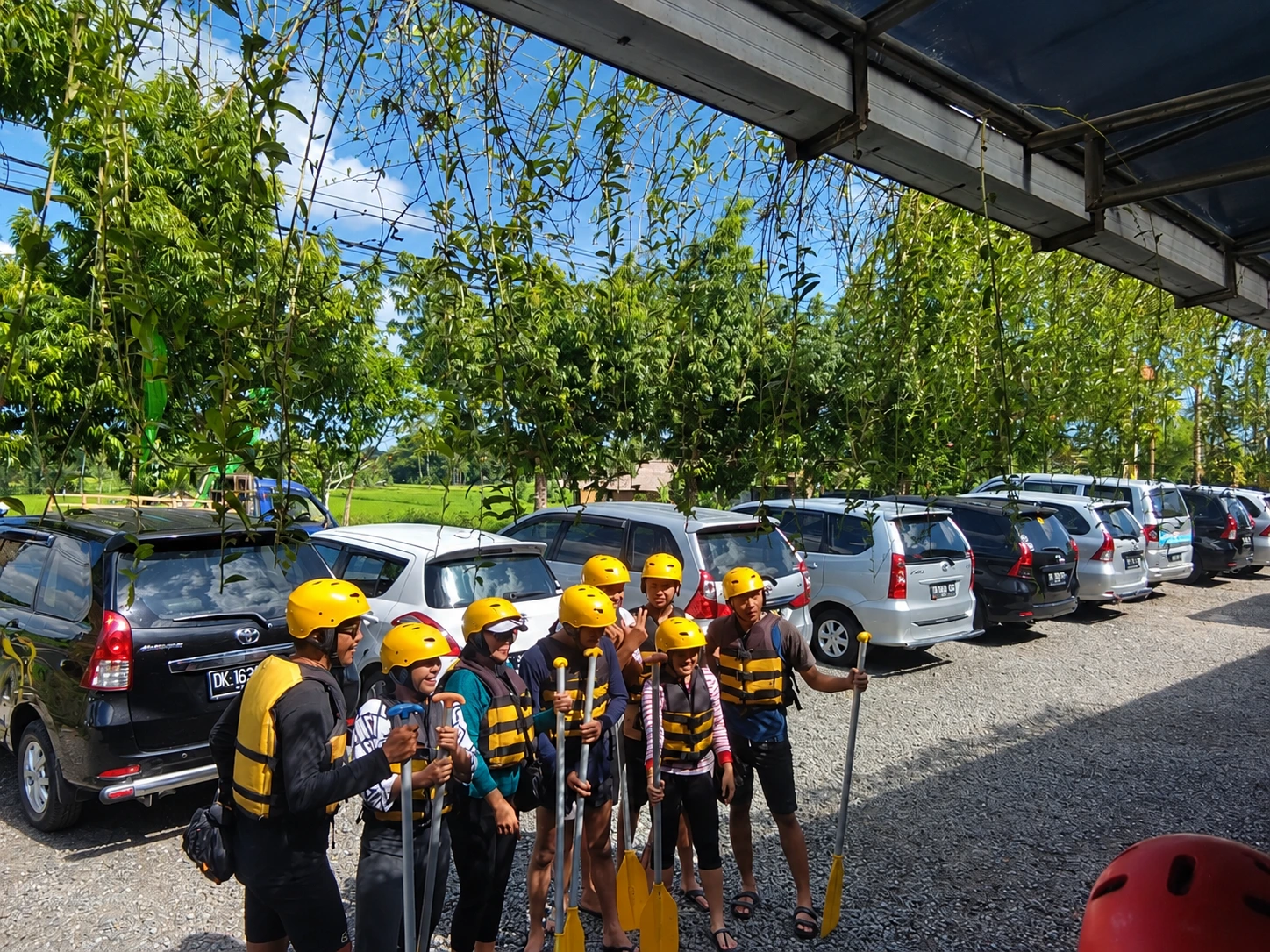 White water rafting on the Ayung River in Ubud, Bali