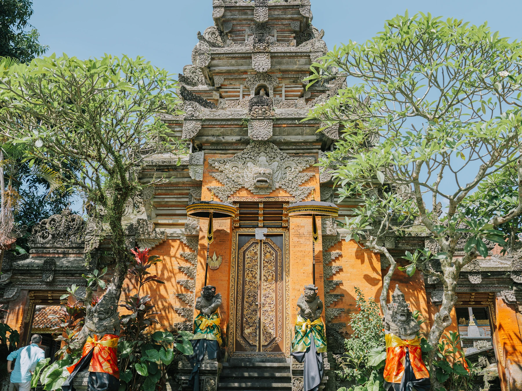 Traditional Balinese architecture at Ubud Royal Palace in Ubud, Bali